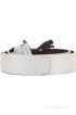 Puma Men, Women Casual White Genuine Leather, Metal Belt(White)